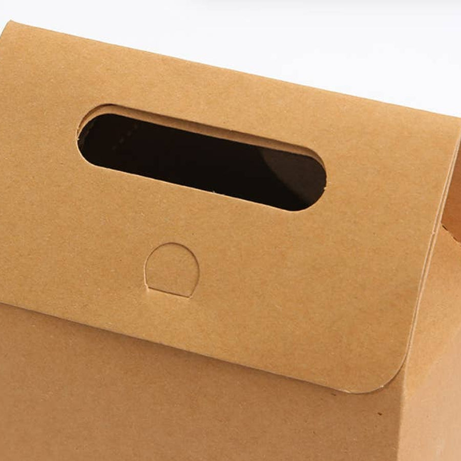 Kraft Handle Gift Box, 24 Pack close-up view
