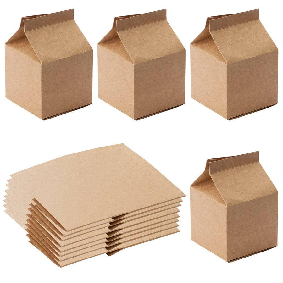 Kraft Milk-Carton Favor Boxes, 24 Pack main view