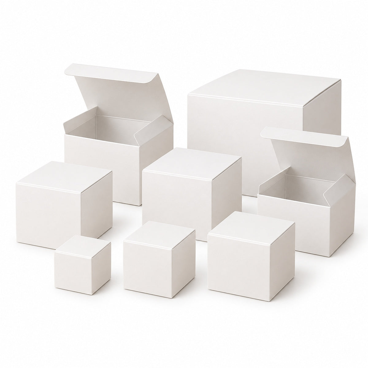 Square Paper Gift Box close-up view